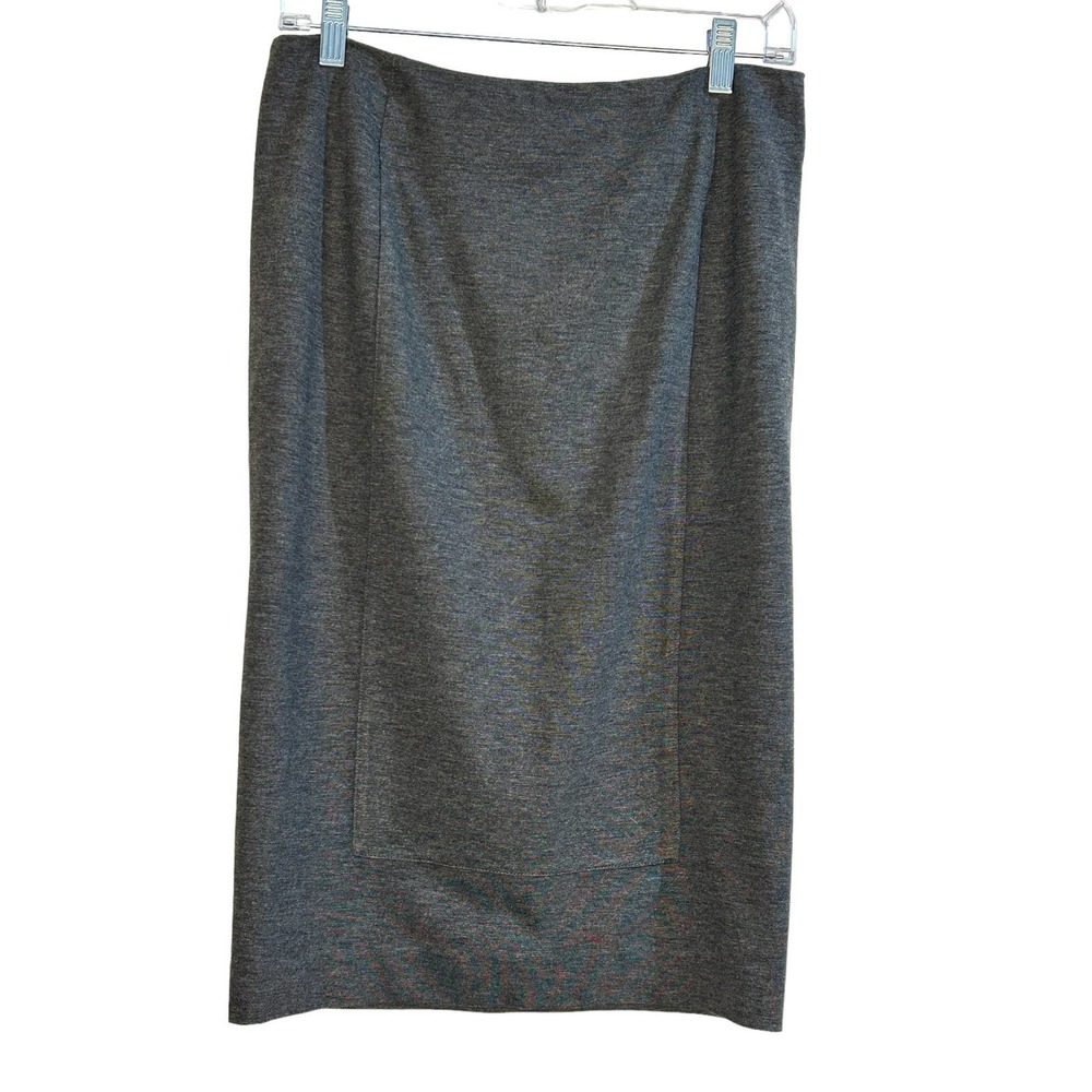 Geek Chic Cabi straight Ponte knit pencil skirt gray Style 550 size 8